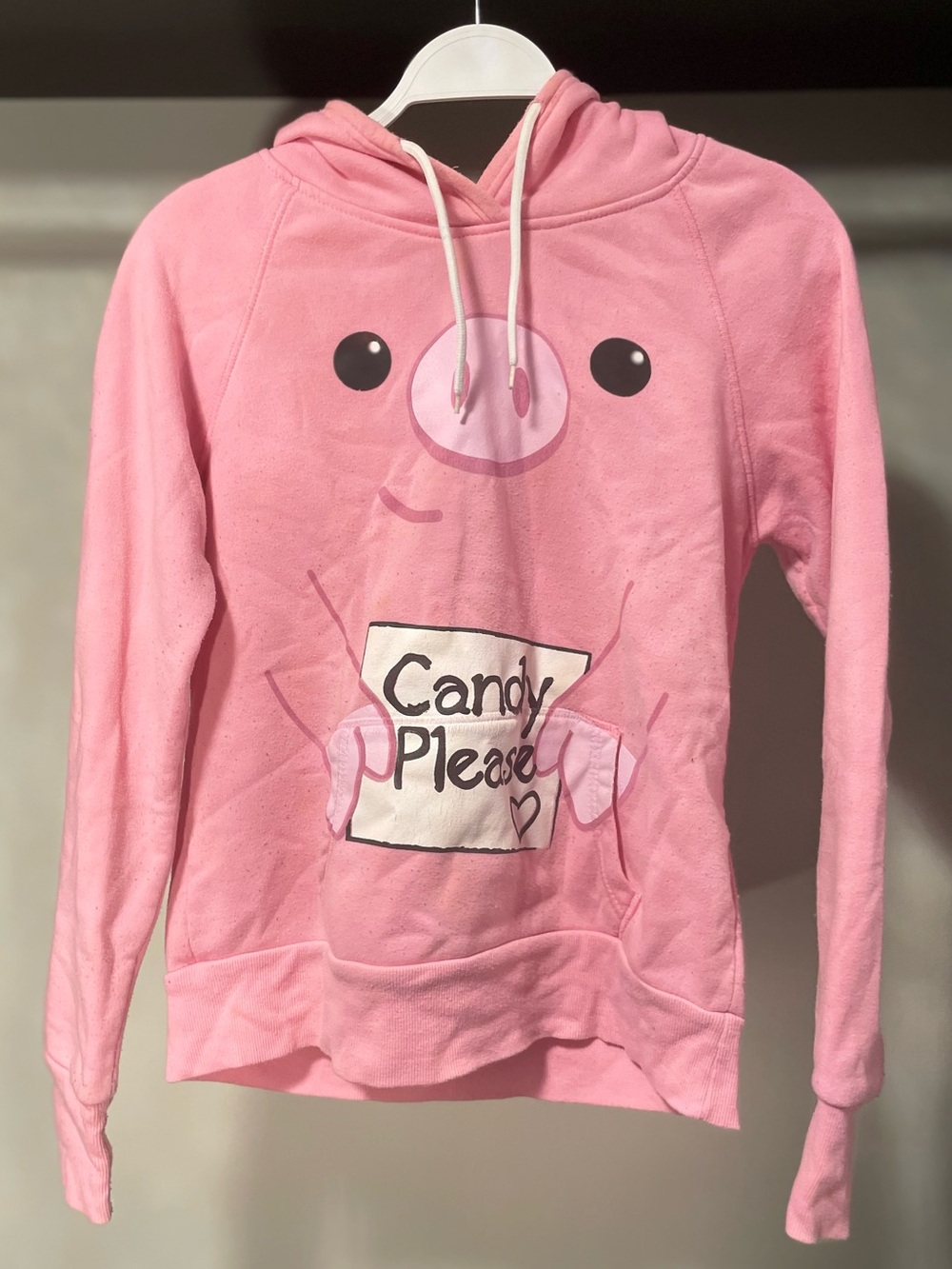 SWS Pink Pig Candy Hoodie Animal Ear Hood Large
